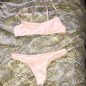 Peachy pink bikini